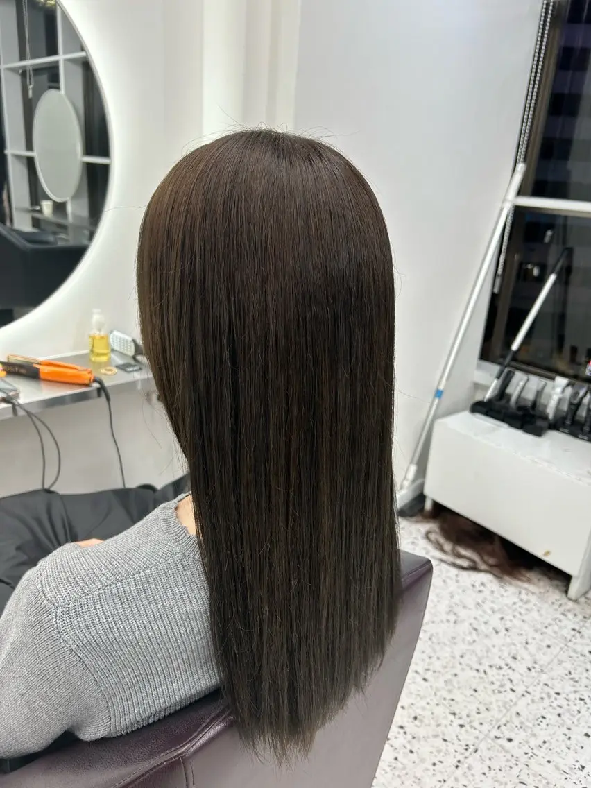 ロング カラー ヘアアレンジ グレージュ オリーブグレージュ オリーブグレー 🫧レイヤー／透明感 🫧Ryuseiのヘアスタイル