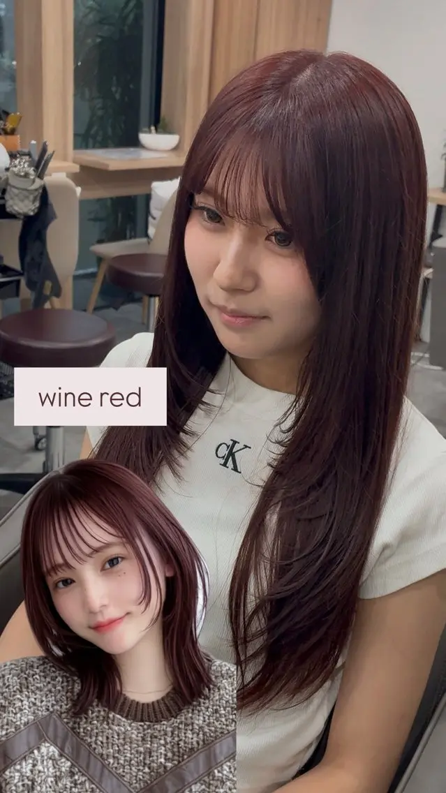 ロング カラー 透明感カラー レッドカラー レイヤーカット カット ヘアカラー 🫧美髪＆艶カラー 増田魁土🫧のヘアスタイル