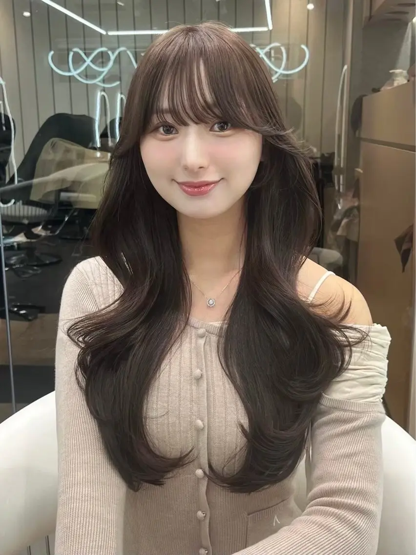 ロング カラー ヘアアレンジ カット ヘアカラー 縮毛矯正 トリートメント 髪質改善/透明感 カラー/吉田光佑のヘアスタイル