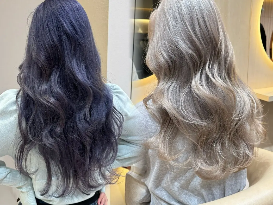 セミロング ヘアカラー 🩵縮毛矯正・ボブ 岩原朋也🩵のヘアスタイル