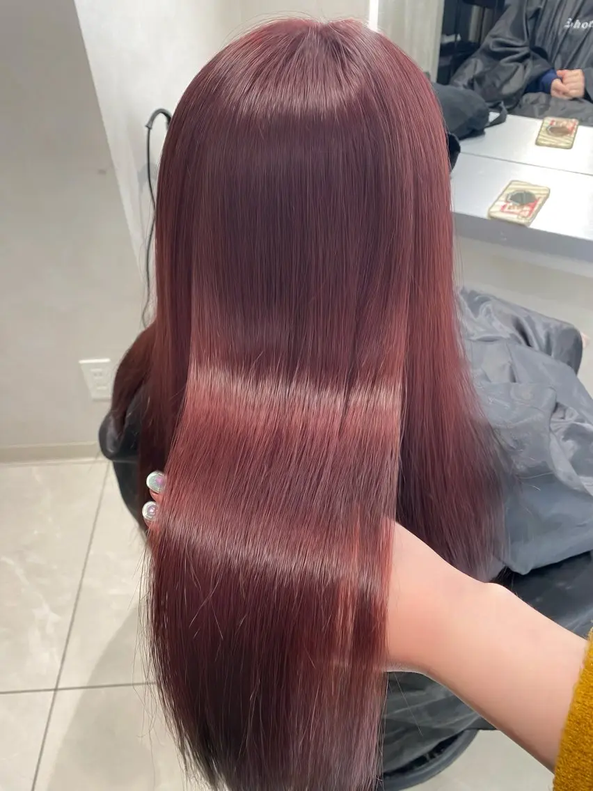 ロング ヘアカラー 上品ハイトーン×艶 カラー🤍／ふうかのヘアスタイル