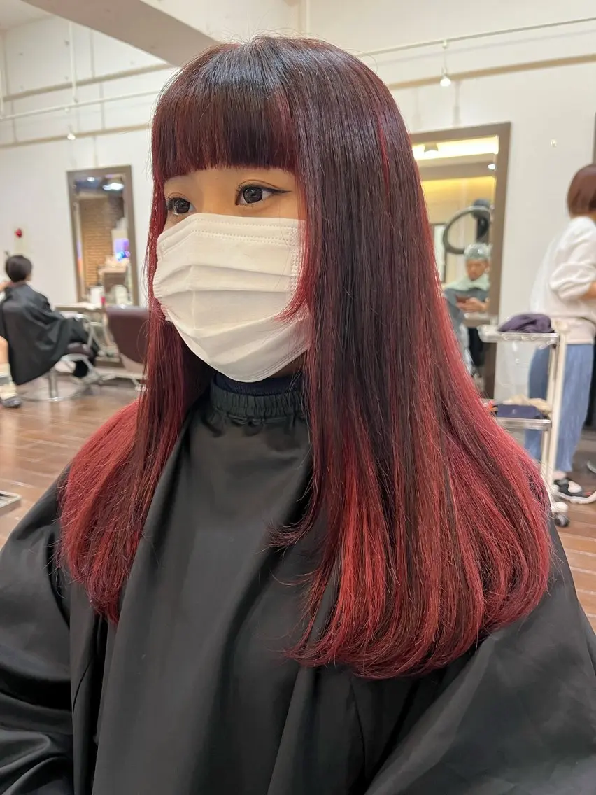 カラー ベージュカラー ブリーチ ケアブリーチ ダブルカラー イヤリングカラー ヘアカラー トリートメント カットパーマ 🌀あさみのヘアスタイル