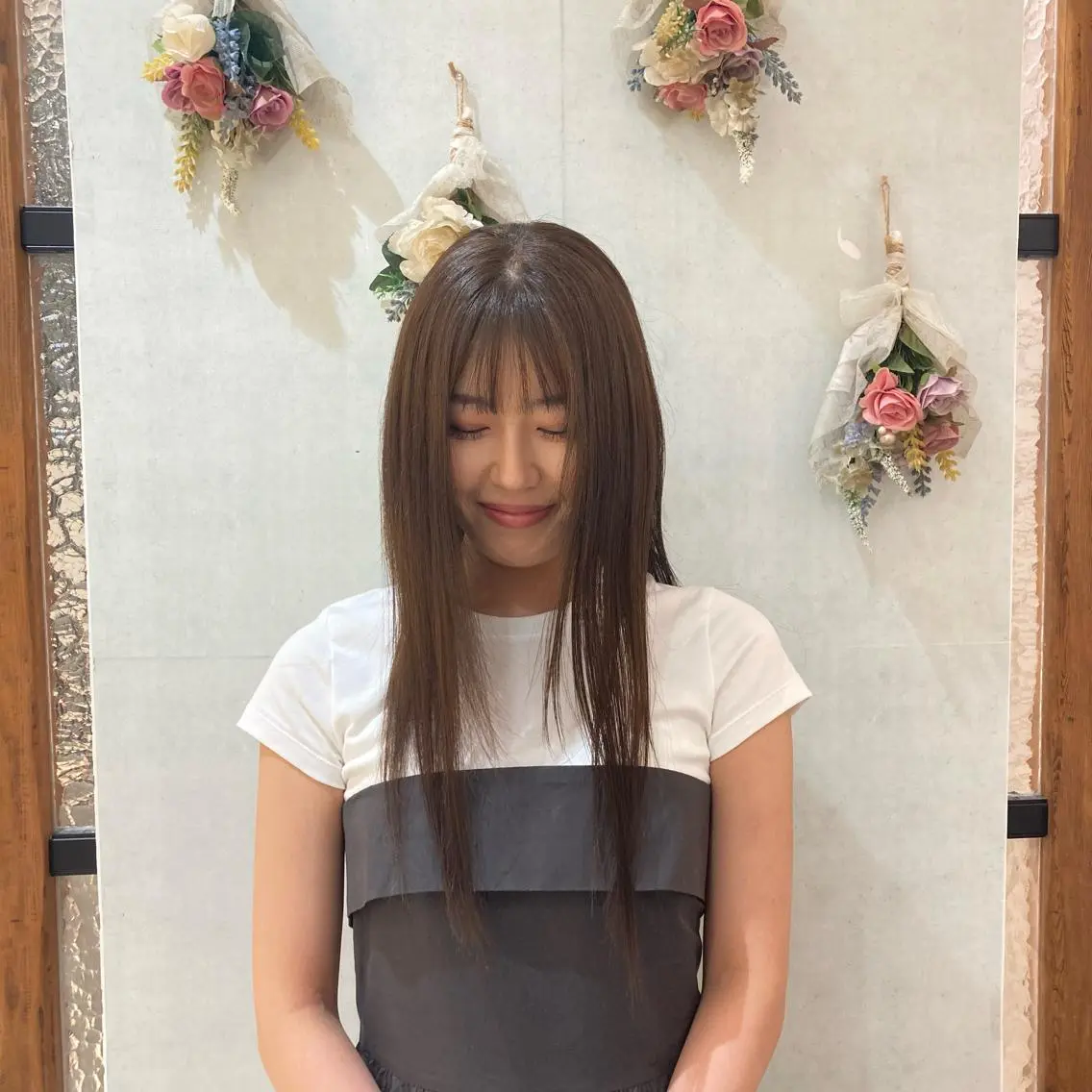 ロング ブリーチなしダブルカ ラー🎀透明感/AOのヘアスタイル