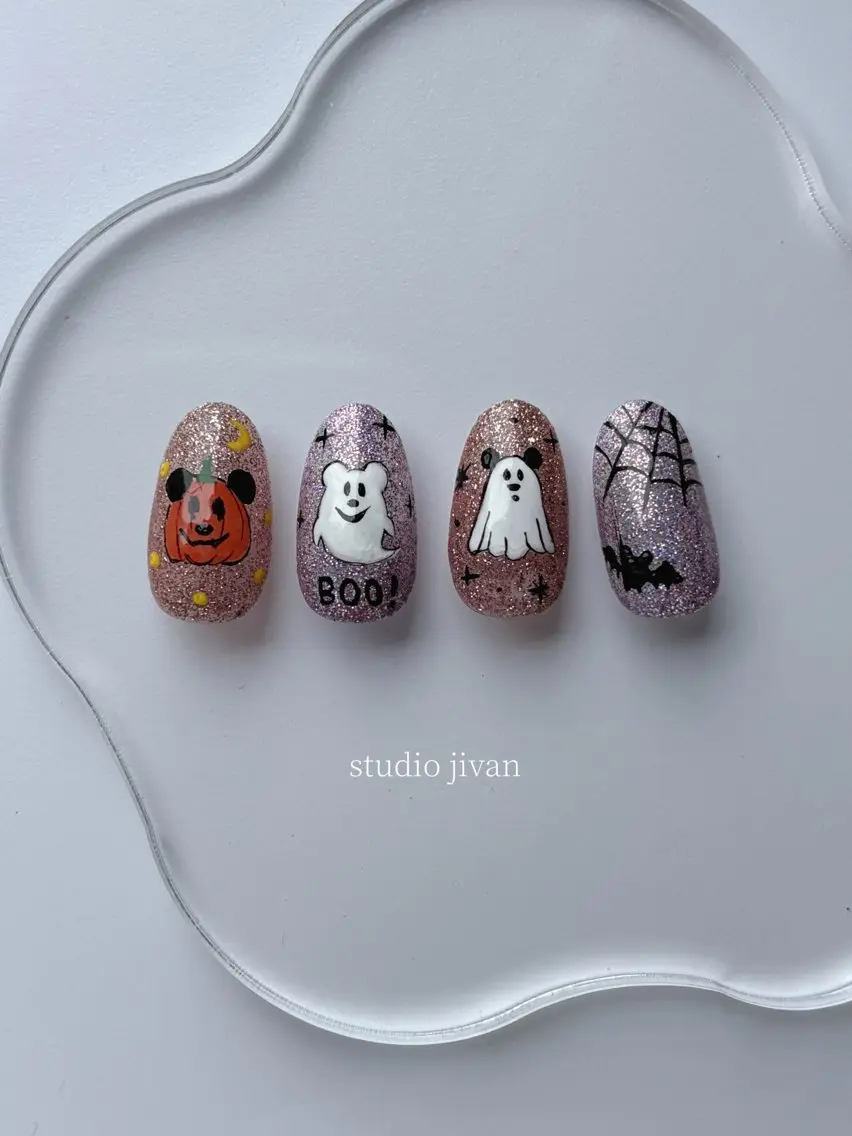 ネイル アートネイル ハロウィン ハンドネイル Studio Jivanのネイルデザイン