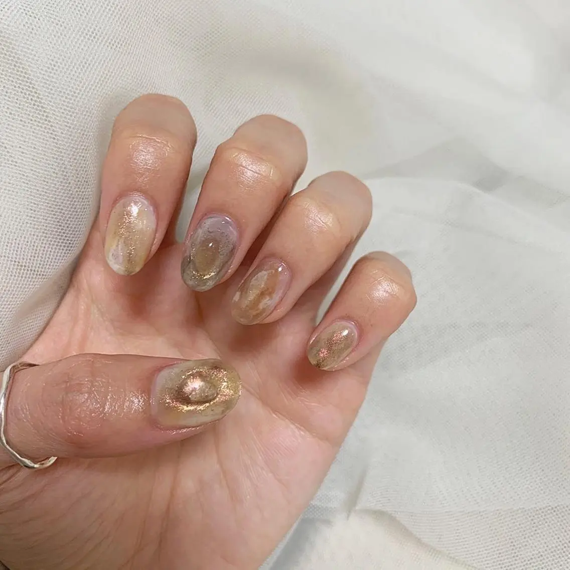 ネイル ハンドネイル 新宿ニュアンスネイル makotoのネイルデザイン