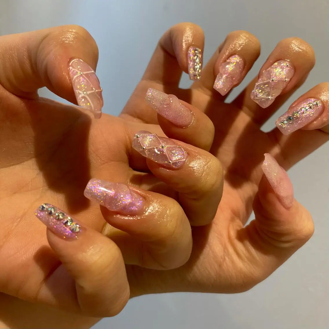 ネイル クリアネイル ハート 持ち込み ぷっくりネイル MIUNail YUMIのネイルデザイン