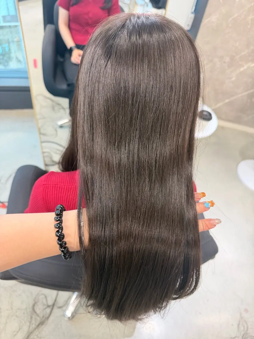 ロング カラー ヘアカラー caho／大阪梅田 韓国ヘア♡のヘアスタイル