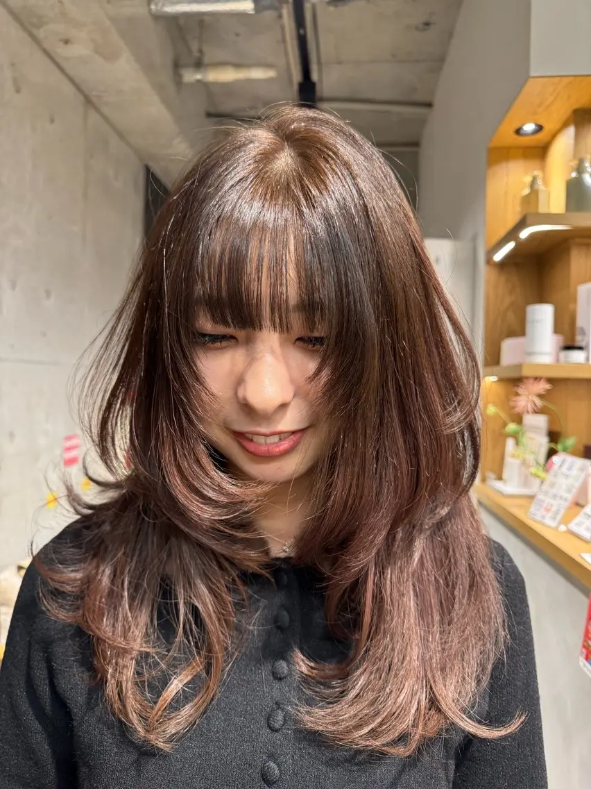 ロング カット ヘアカラー 🎀ダブルカラー hinata🎀のヘアスタイル
