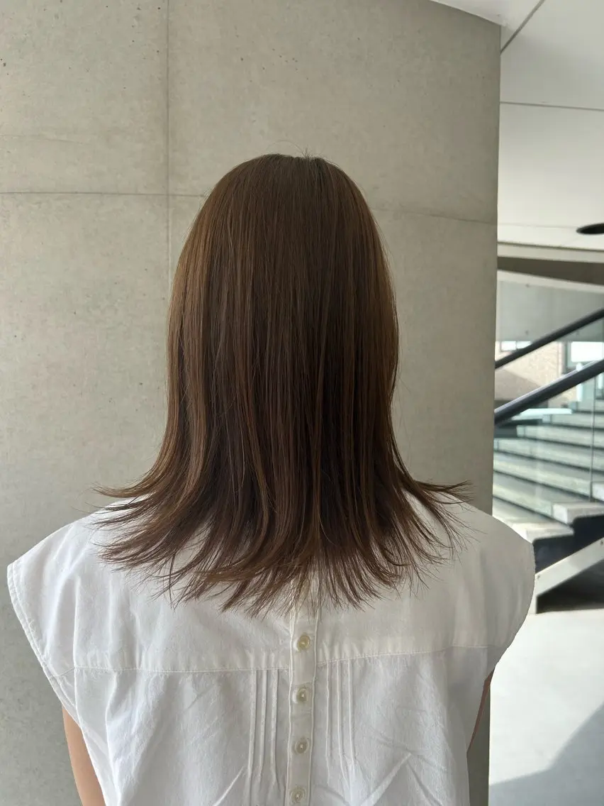 【カットあり🪽】カット＋フォルムメイク(ボリュームダウンストレート)＋髪質改善cureトリートメント🫧の写真