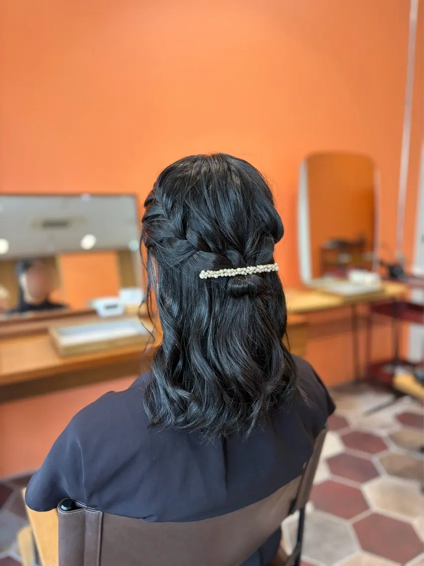 ミディアム ヘアセット 上島 未緒のヘアスタイル