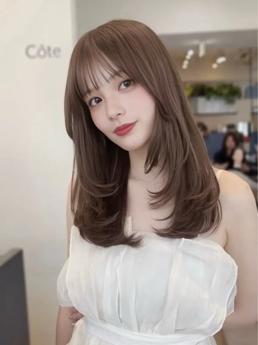 ロング カラー パーマ 無料カット レイヤー/表参道のヘアスタイル
