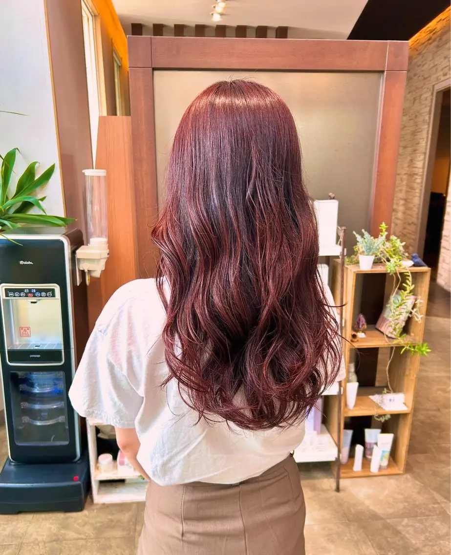 ロング ヘアカラー トリートメント ヘッドスパ 加藤 美翔のヘアスタイル