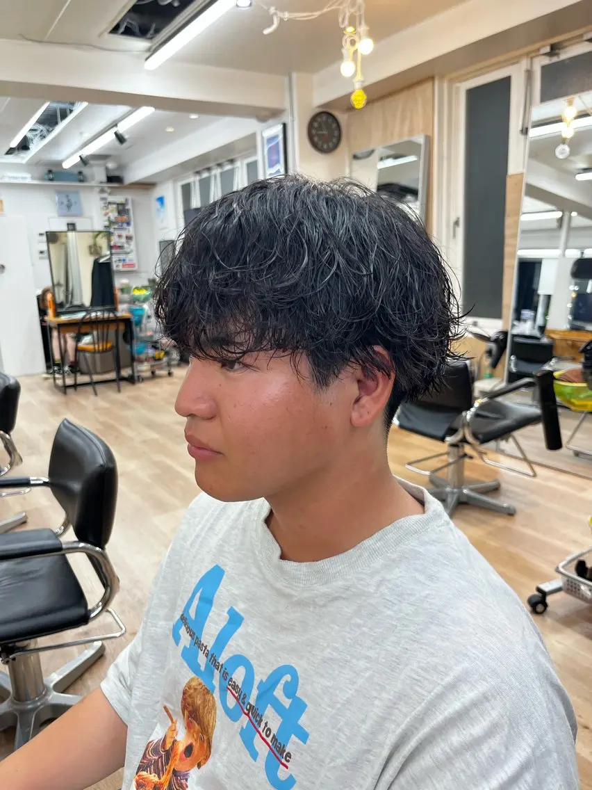 パーマ メンズ メンズパーマ パーマ すどう あしゅりのヘアスタイル