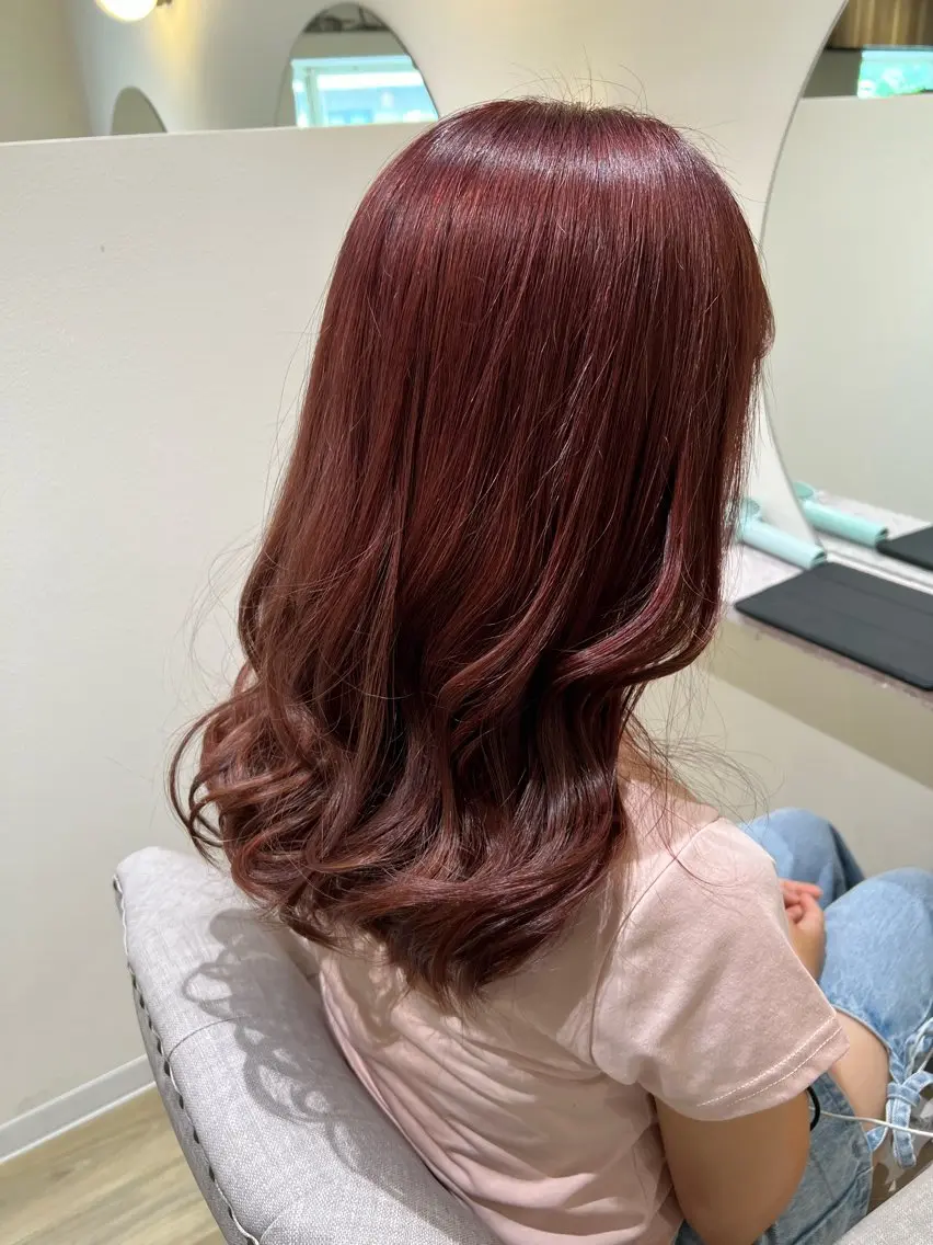 セミロング カラー 家坂 佑のヘアスタイル