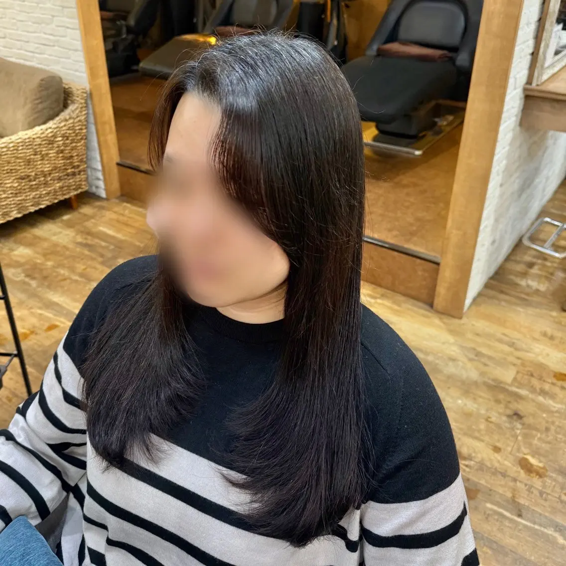 『 レディースカット🎀シャンプー&ブロー込み 』レイヤーカットにしたい方のみ 🚨3cm以上切れる方の写真