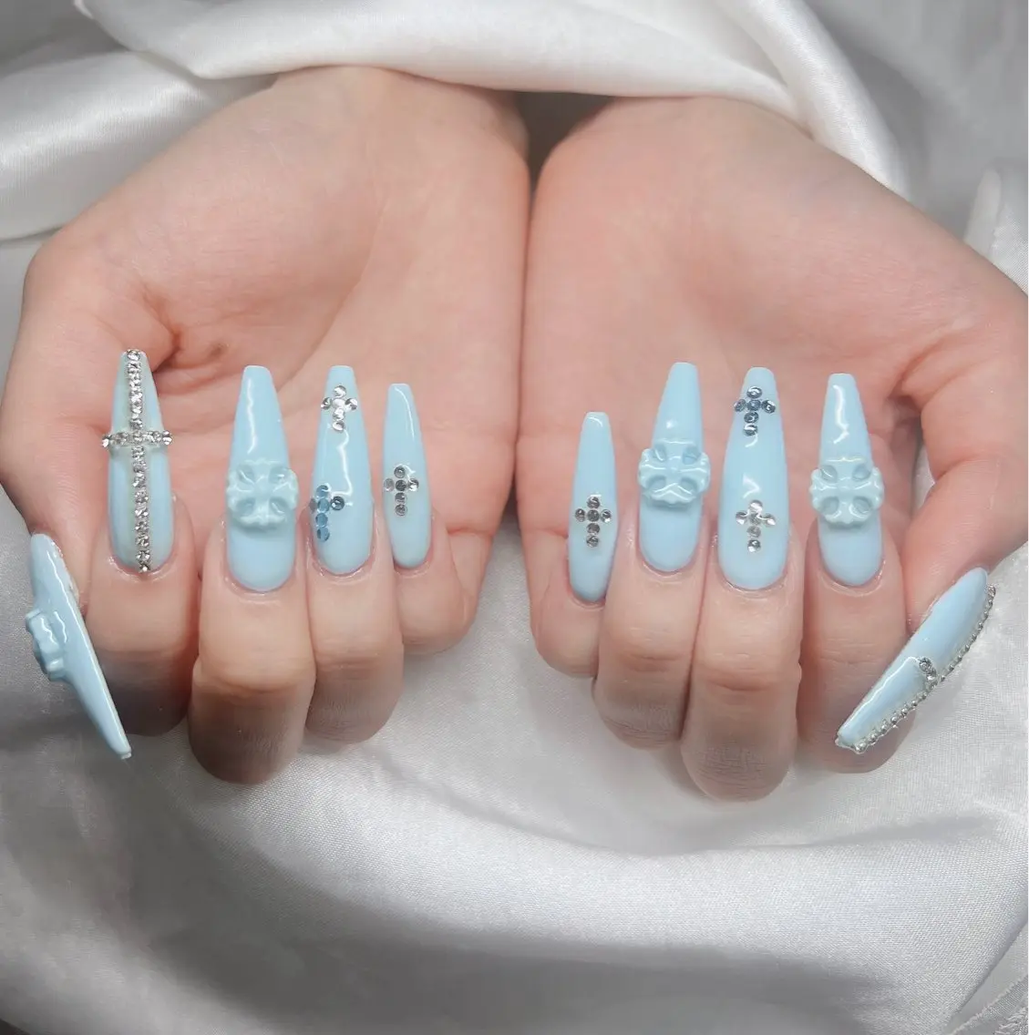 ネイル 長さ出し グラデーション キラキラネイル マグネットネイル ニュアンスネイル ハンドネイル Lee Nails チップ長さだし専門店のネイルデザイン