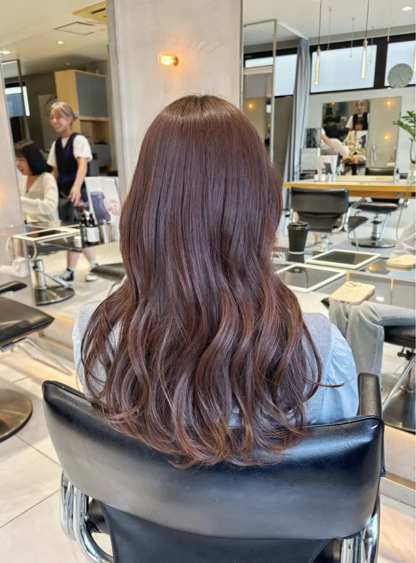 ロング カラー ヘアアレンジ ブラウンカラー トリートメント ヘアカラー トリートメント ヘッドスパ ヘアセット 艶髪/レイヤーカット 🐣misakiのヘアスタイル