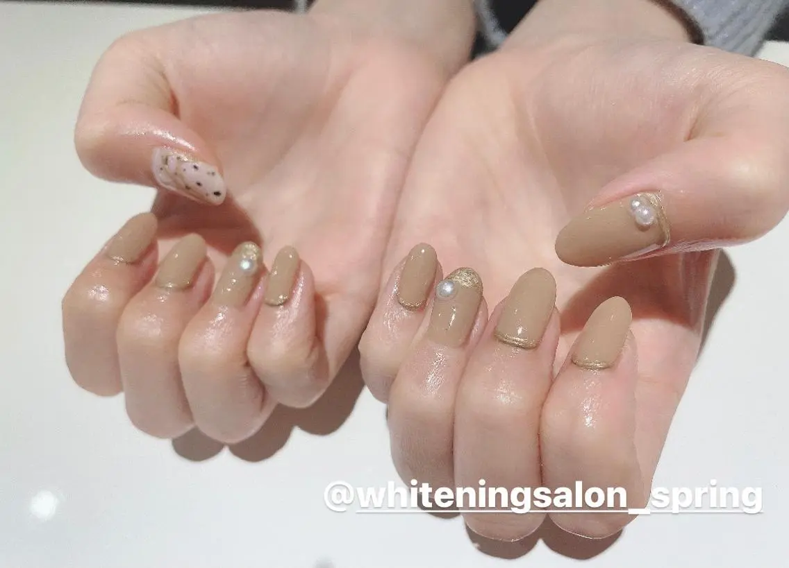 ネイル シンプルネイル ネイリスト Nのネイルデザイン