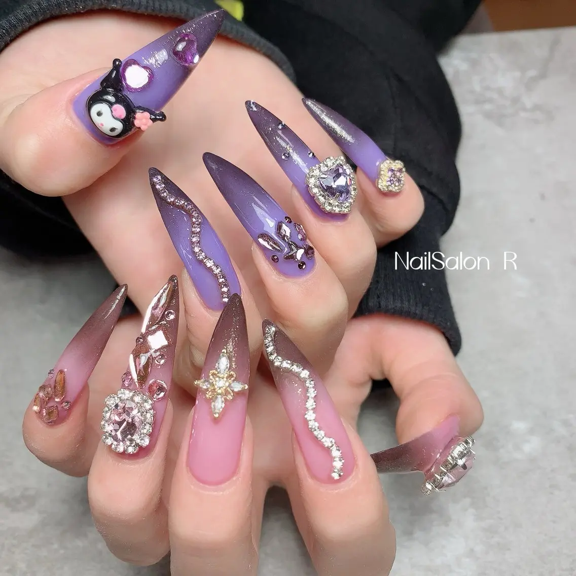 ネイル チークネイル 長さ出し フットネイル ジェルネイル 韓国ネイル ハンドネイル NailSalonR 宮里のネイルデザイン