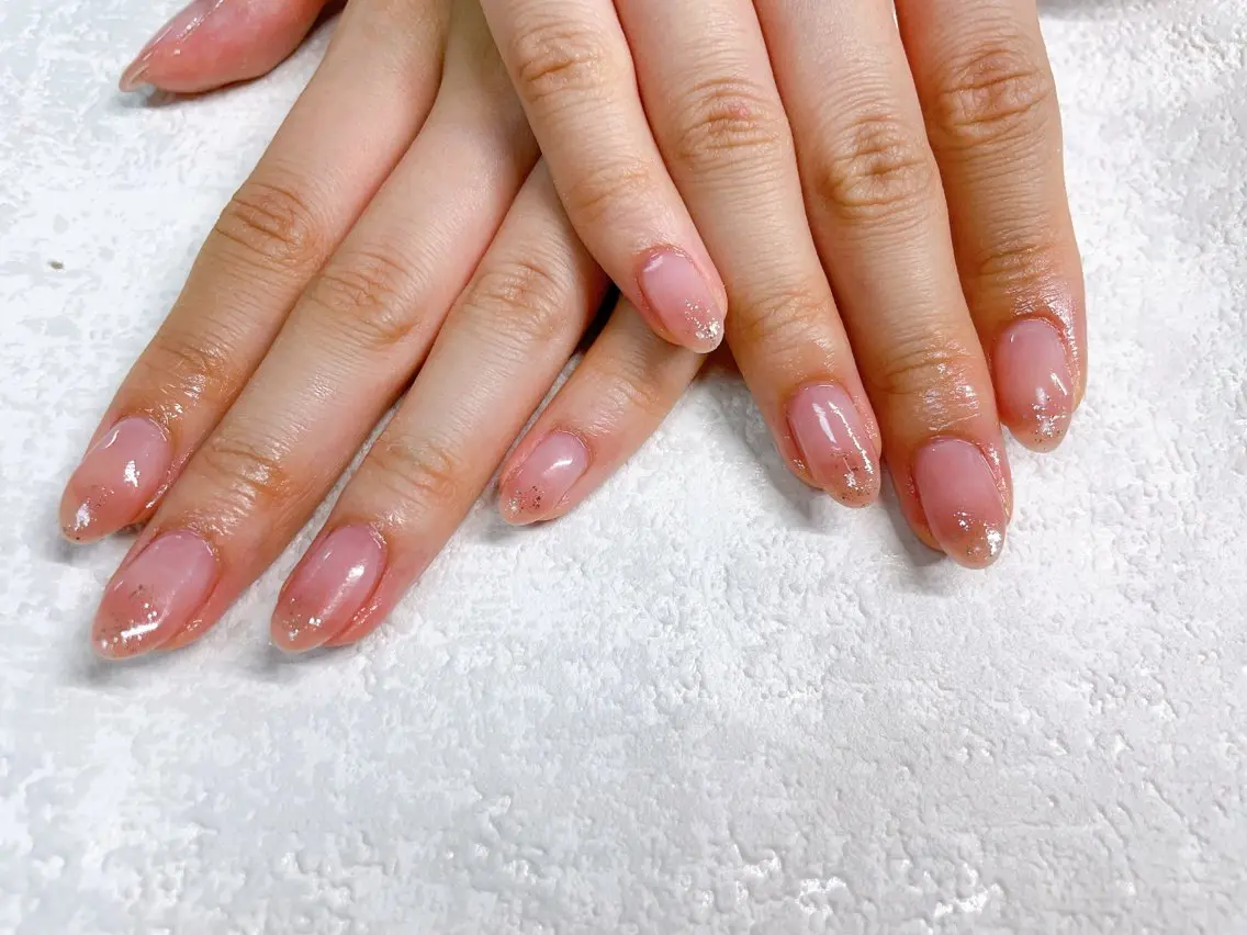 ネイル オーロラネイル フラワーネイル フットネイル フレンチネイル ジェルネイル mogunail &blowのネイルデザイン