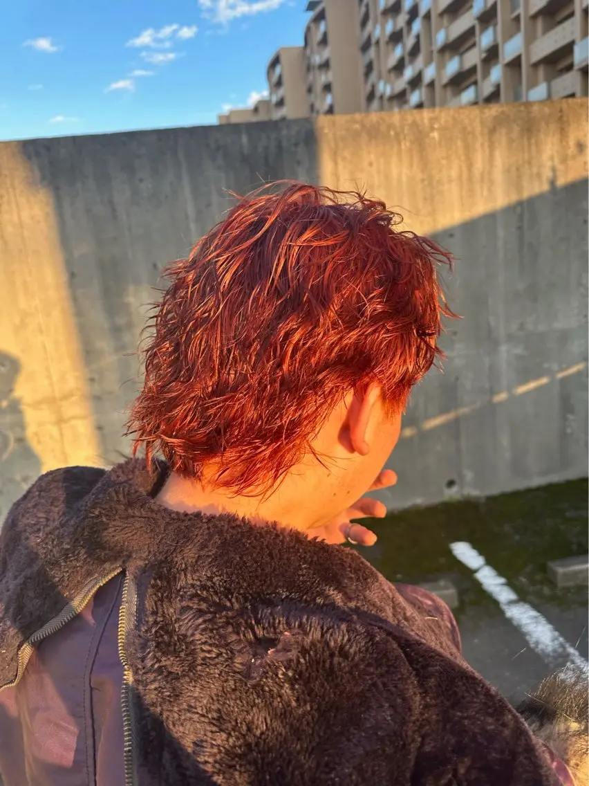 ショート カラー パーマ メンズ カット パーマ ヘアセット 毎月230人担当/ メンズヘア/清和武虎のヘアスタイル
