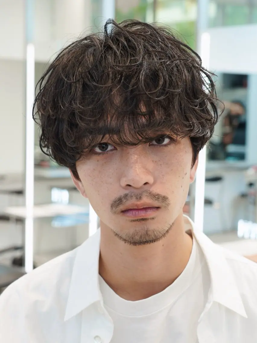 ショート パーマ メンズ カット パーマ fifth/メンズ/ シャドウパーマ/せなのヘアスタイル