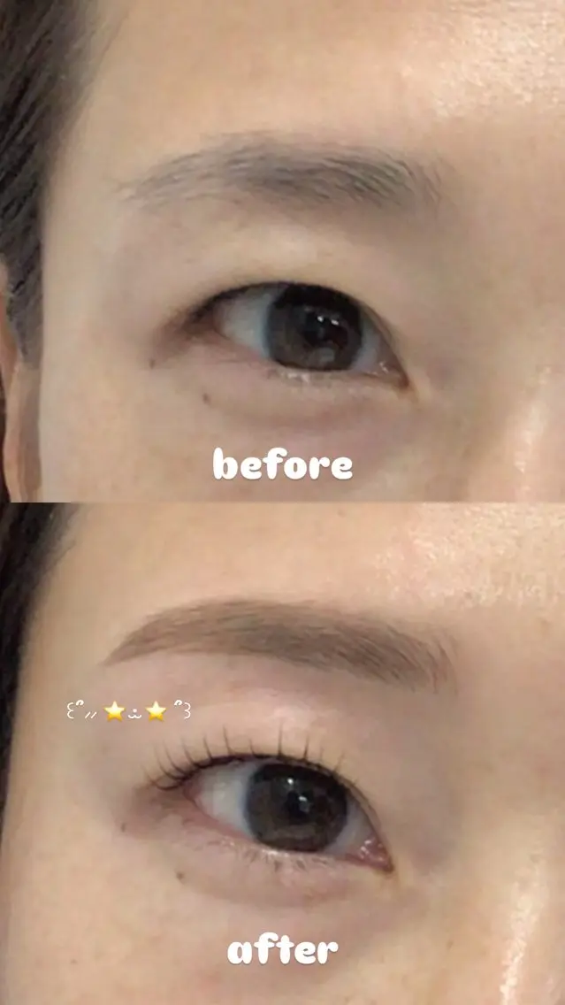 【SET割☆学割U24限定】垢抜け眉毛Wax+束感まつげパーマ 通常¥9400の写真
