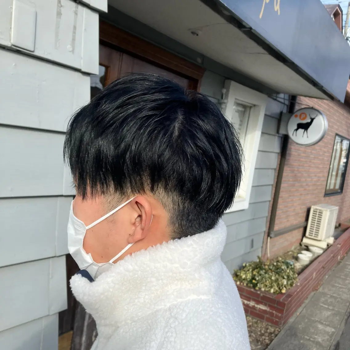 前髪ストレート+カラーの写真