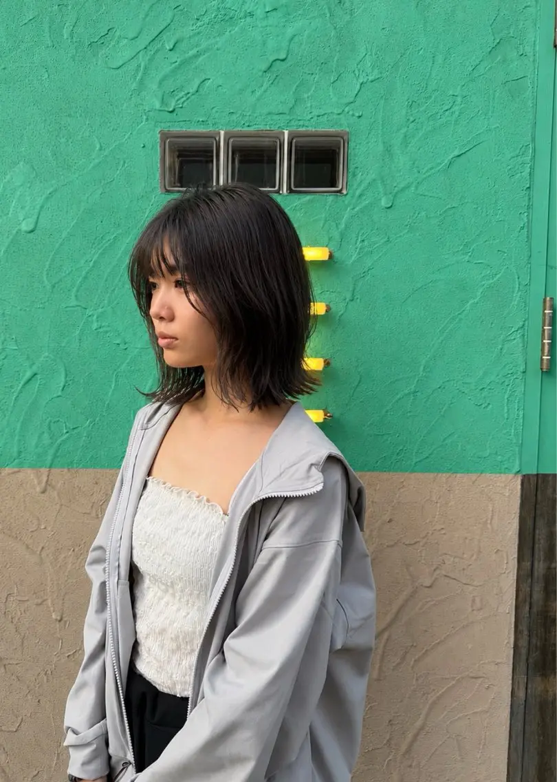 ミディアム カラー カット ヘアカラー トリートメント 円山|白髪ぼかし× ショート  村上のヘアスタイル