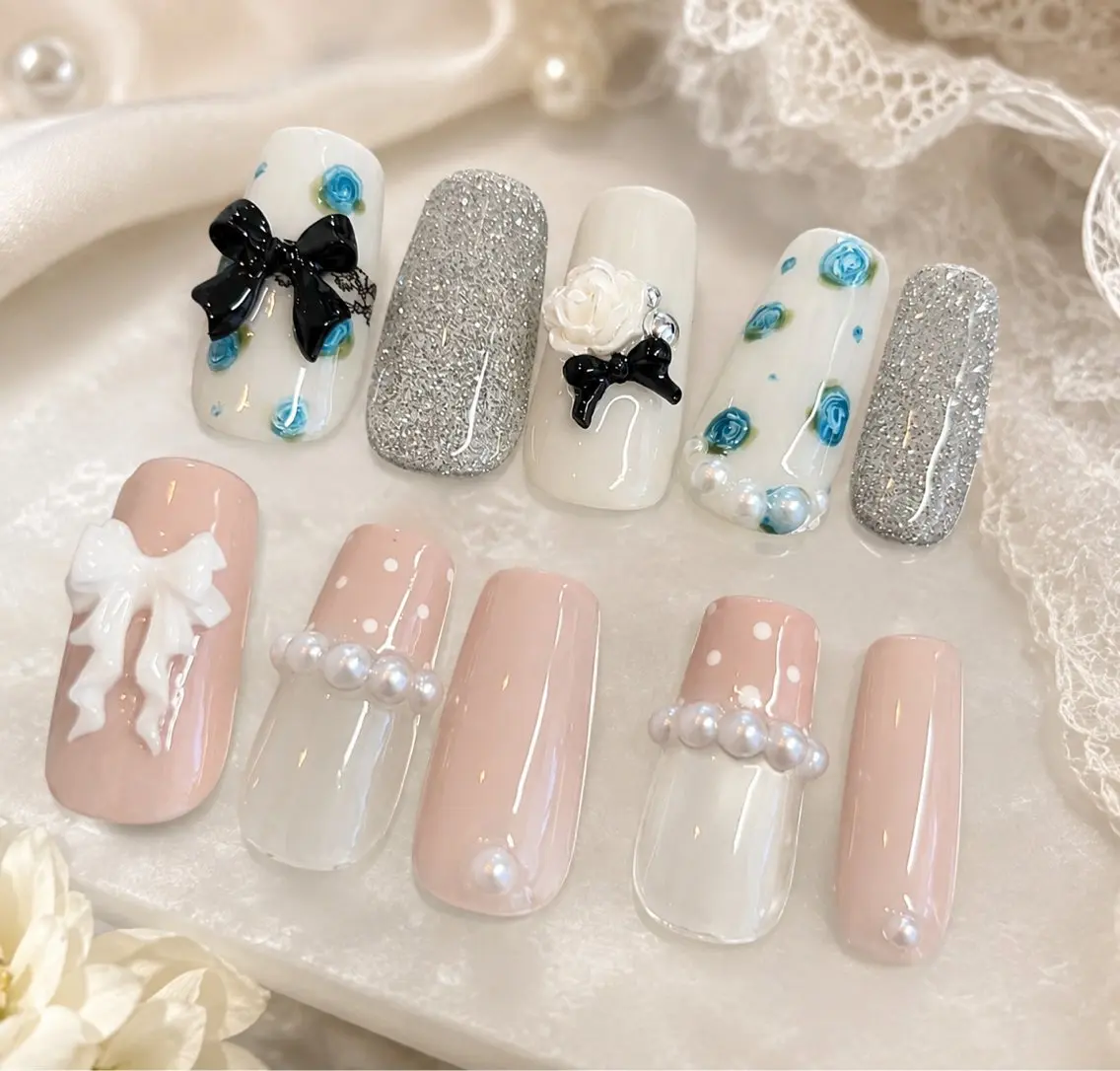 🎀minimo限定🎀 韓国っぽ大人girly定額 ¥7700→¥6000🫧ちゅるん感×清楚ガーリーdesign🤍の写真