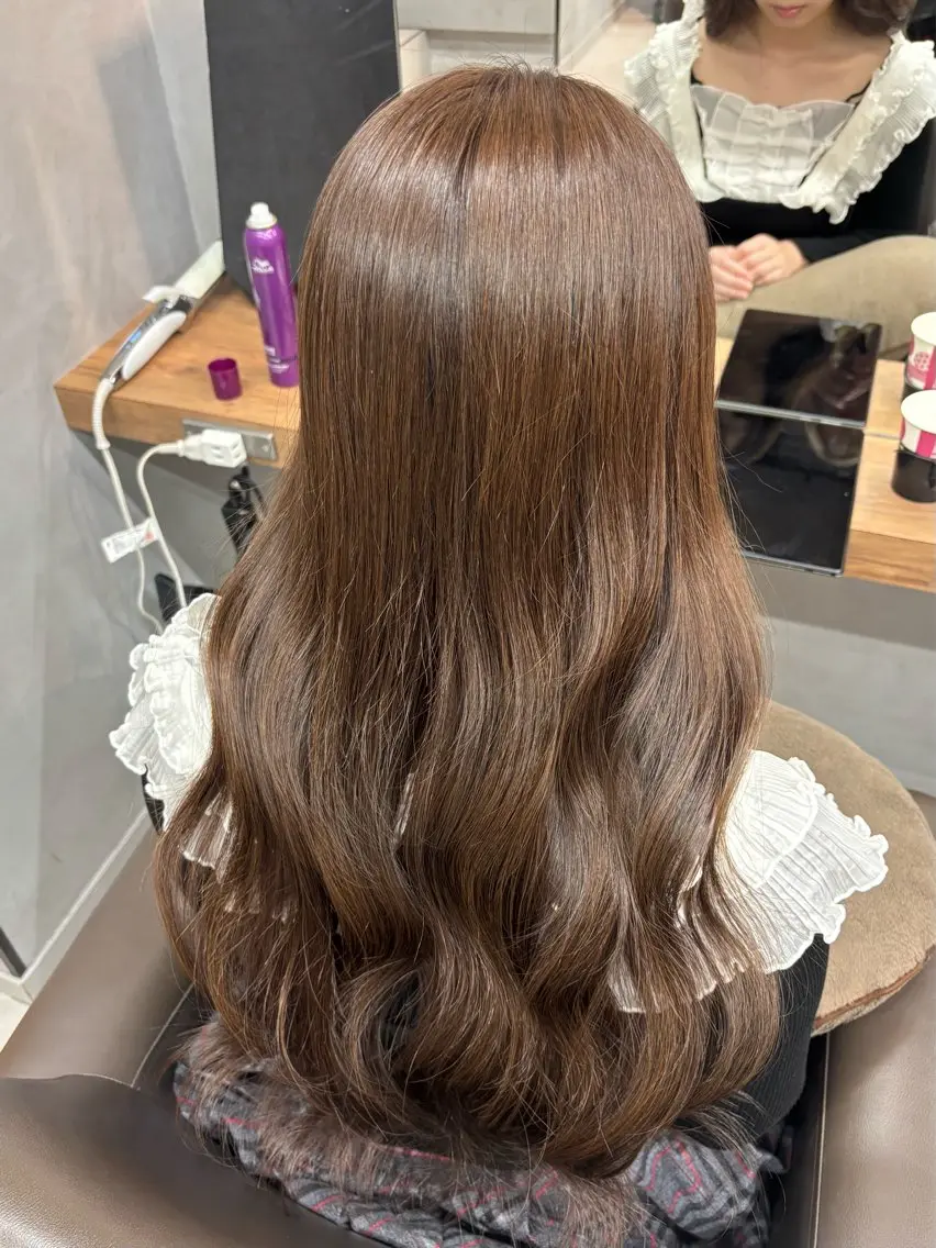 ロング カラー 透明感カラー ヘアカラー トリートメント 上品♡ブラウン💎 アレンジ🩰Rimiのヘアスタイル