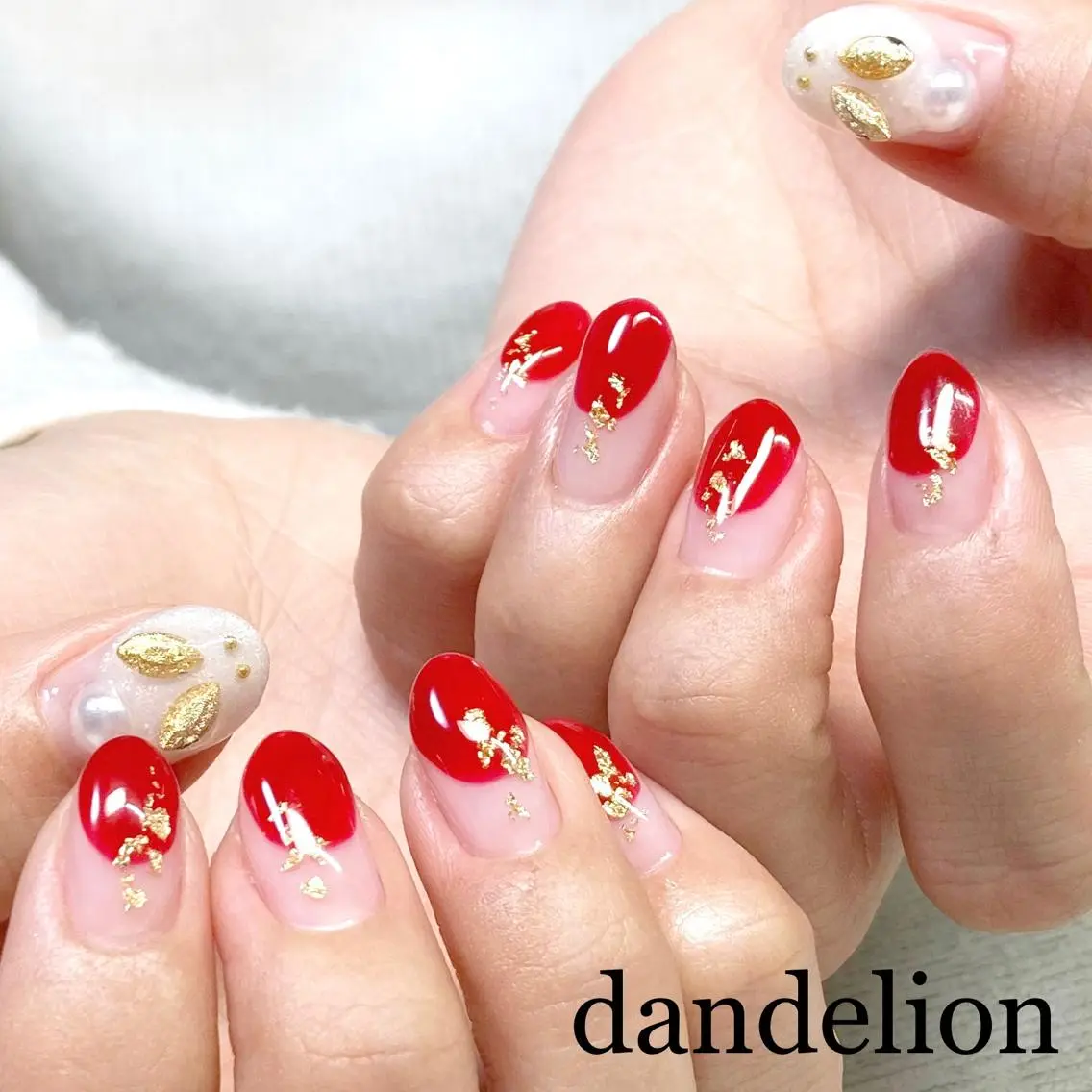 ネイル ハンドネイル ハンドケア dandelion ダンデライオンのネイルデザイン