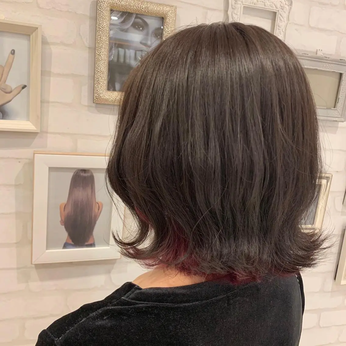 ミディアム 尾崎 優也のヘアスタイル