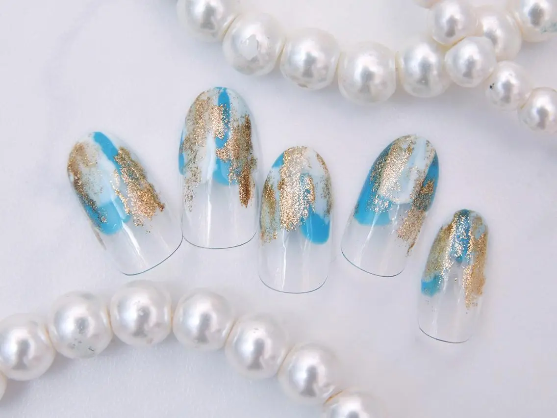 ネイル 桜ネイル クリアネイル フットネイル ジェルネイル キラキラネイル Tiary Nail Yのネイルデザイン
