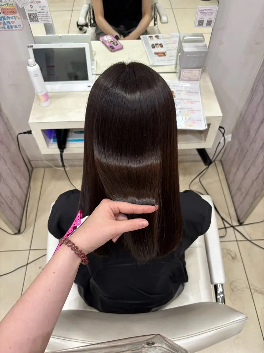 ロング カラー カット ヘアカラー トリートメント 🎀ゆい🎀 髪質改善カラー🎀のヘアスタイル