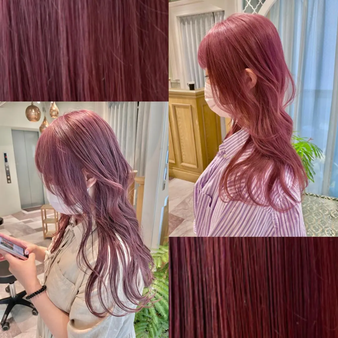 カラー ブリーチ ケアブリーチ ダブルカラー イヤリングカラー ハイライトカラー 渡辺 麻衣のヘアスタイル