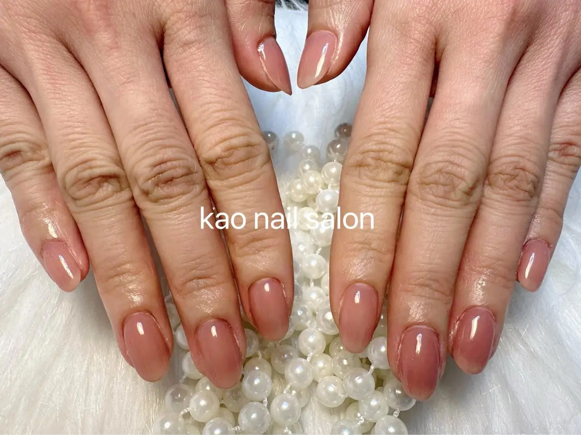 ネイル チークネイル 長さ出し フレンチネイル ジェルネイル ガラスフレンチ ハンドネイル kao nail マグネット/長さだしのネイルデザイン