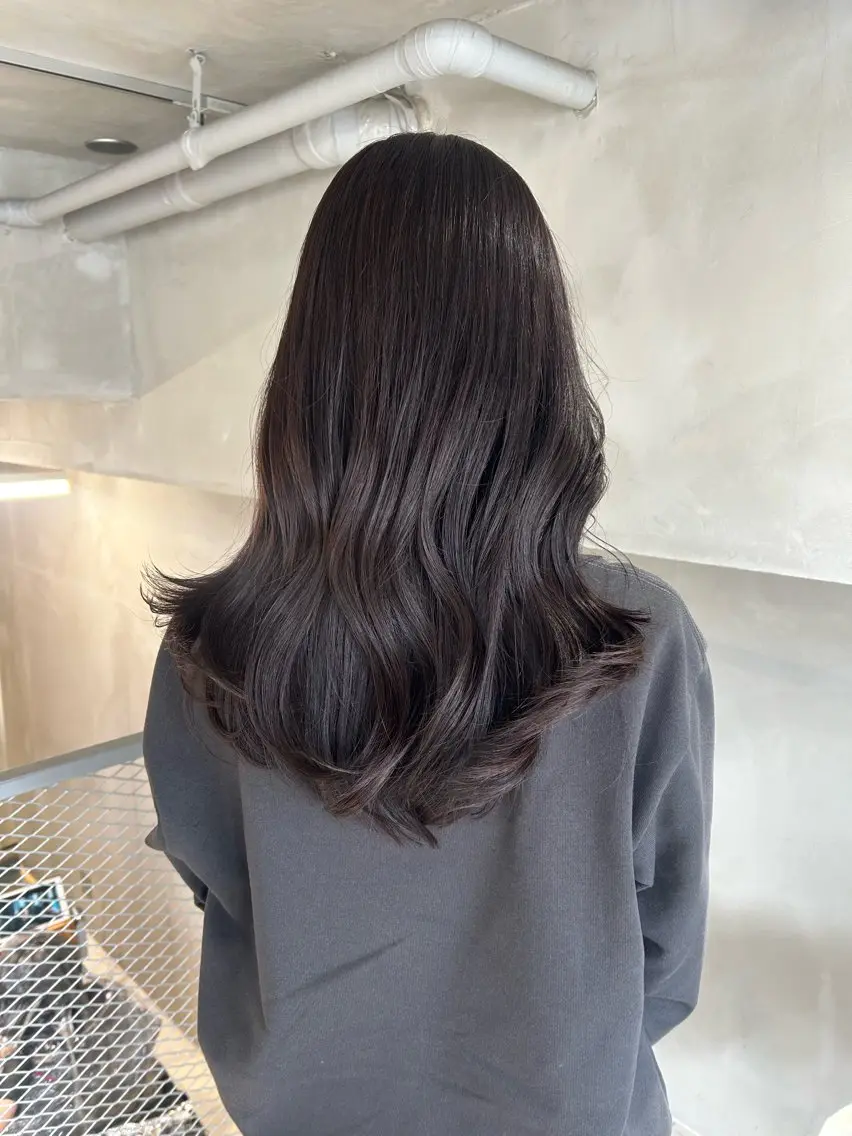 ロング カラー アディクシーカラー 透明感カラー グレージュ ラベンダーカラー ラベンダーグレージュ カット ヘアカラー トリートメント 透明感カラー🫧 nanohaのヘアスタイル