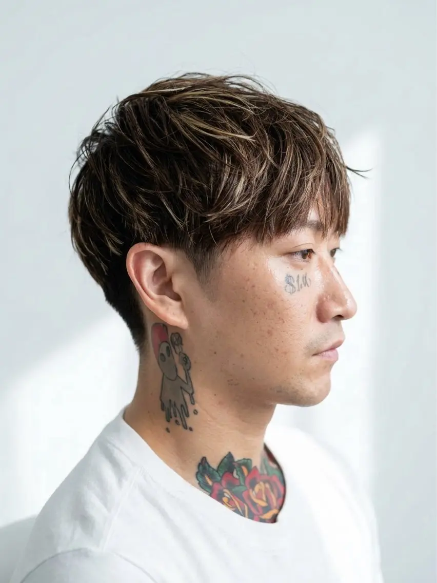ショート カラー メンズ 鈴木 まさしのヘアスタイル