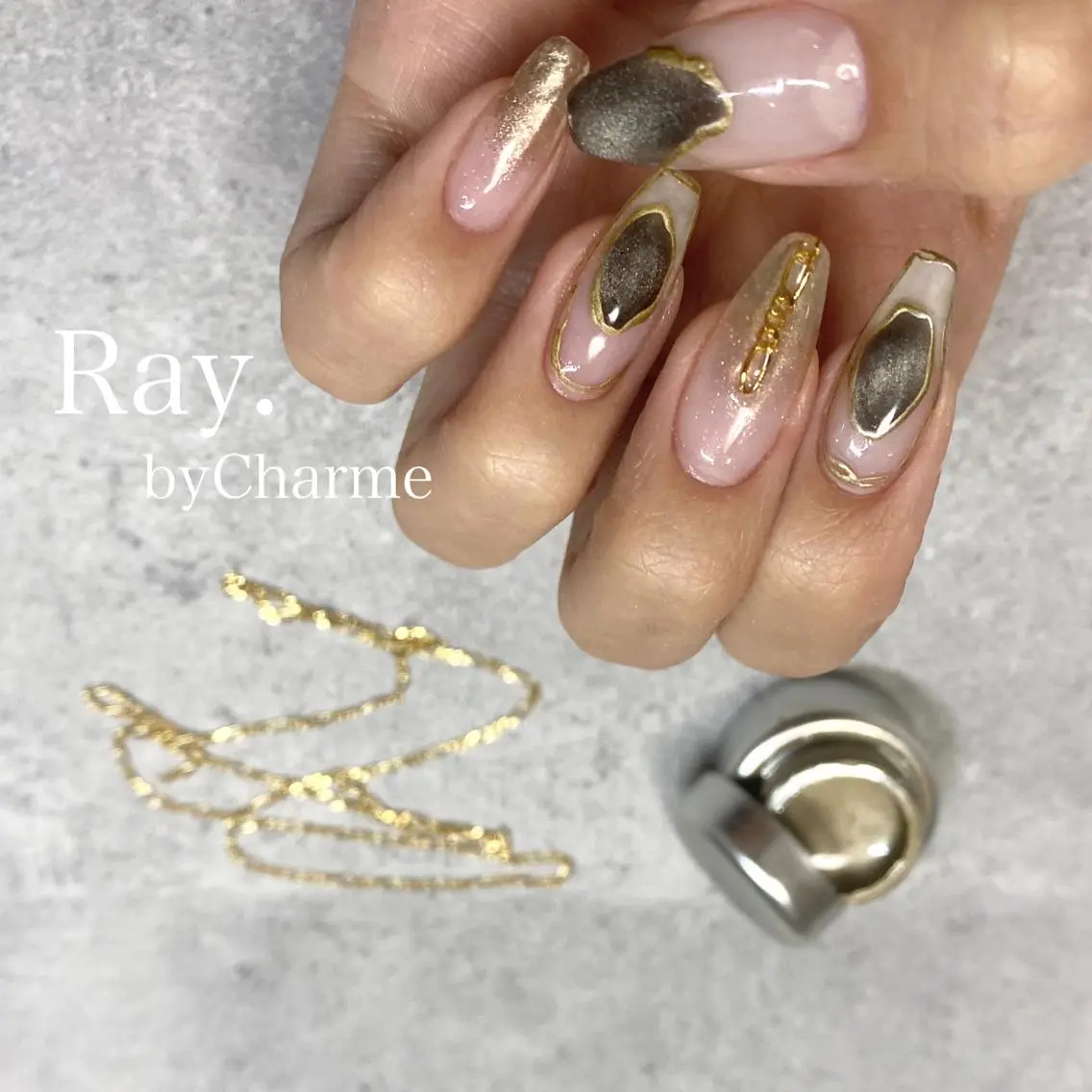 ネイル Ray. /綺麗目ニュアンスのネイルデザイン