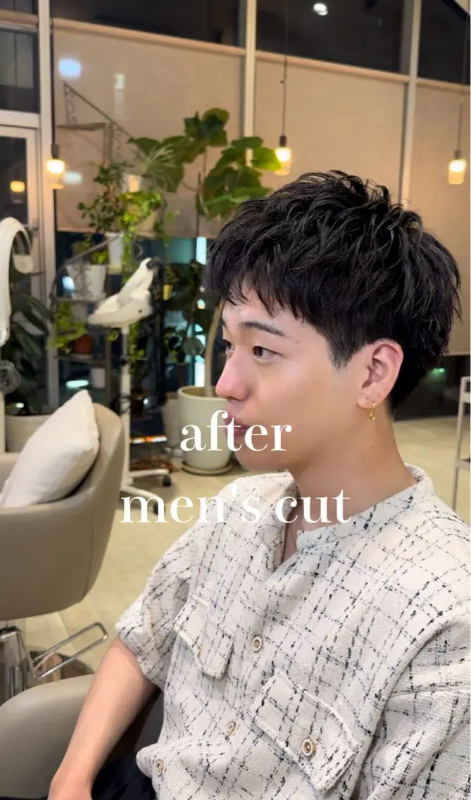 ショート メンズ センターパート スパイキーショート ショートヘア カット メンズ指名多数!! 田島史也のヘアスタイル