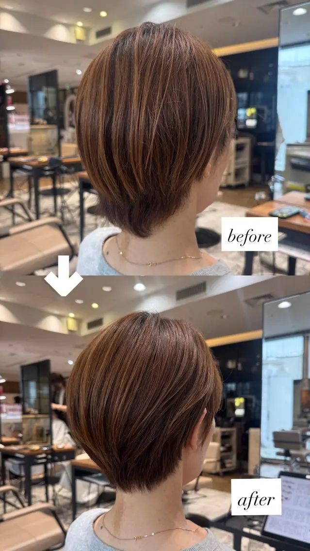 ショート 大内 杏珈のヘアスタイル