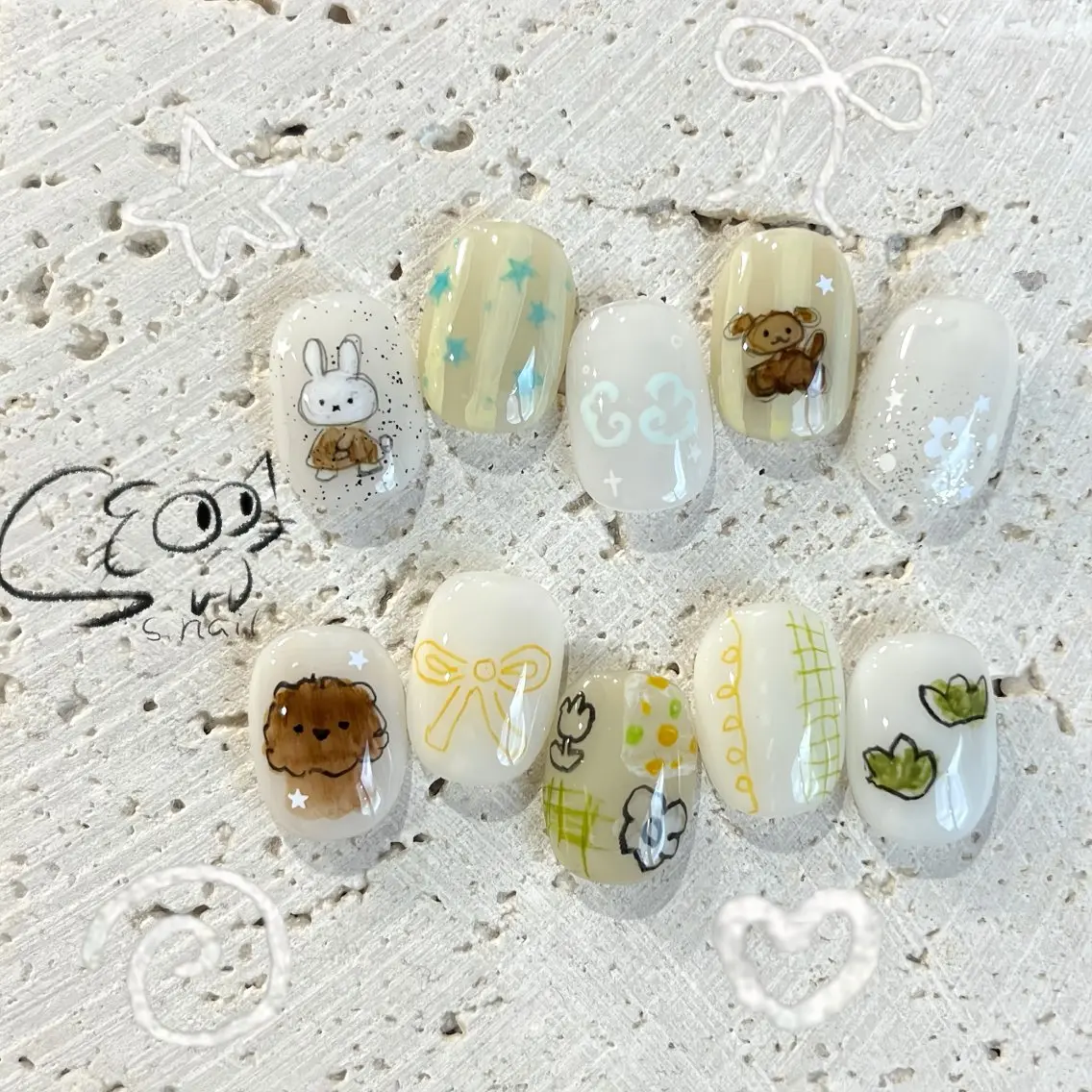 ネイル フレンチネイル ジェルネイル キラキラネイル ラメ(グリッター) マグネットネイル S.nail _のネイルデザイン