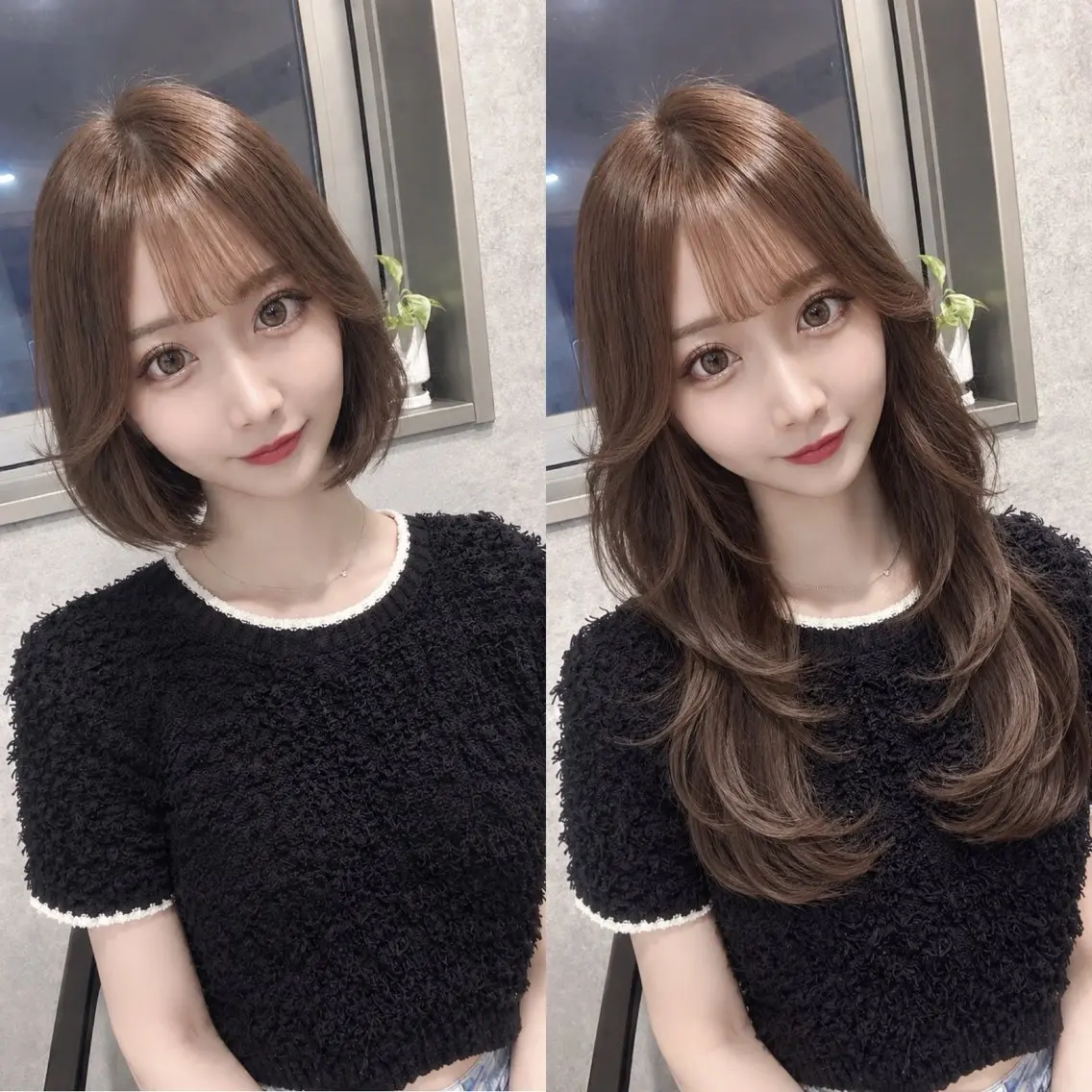 ロング カラー エクステ 🩵新宿ダブルカラー 🩵エクステのヘアスタイル