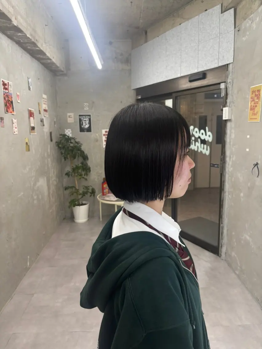 ショート ボブ カット ヘアカラー トリートメント door white hideのヘアスタイル