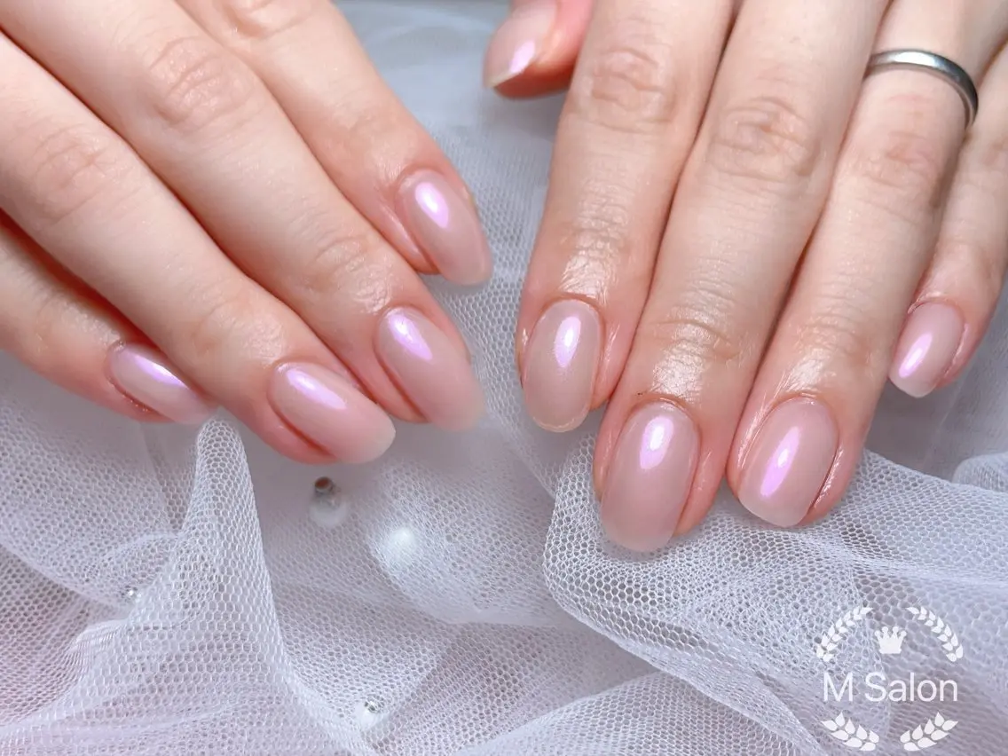 ネイル フレンチネイル マグネットネイル ニュアンスネイル オフィスネイル ワンカラーネイル ハンドネイル Mnail _KKのネイルデザイン
