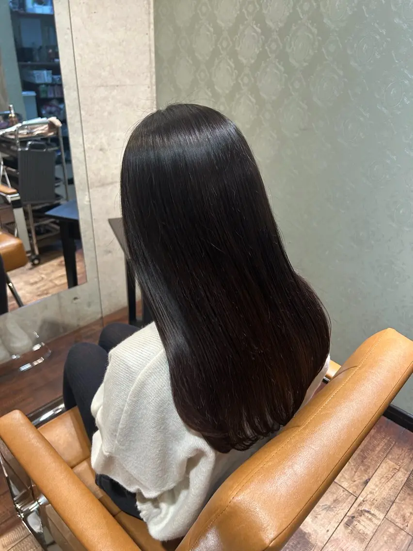 ロング ヘアカラー トリートメント 🫧saku🫧 /髪質改善のヘアスタイル