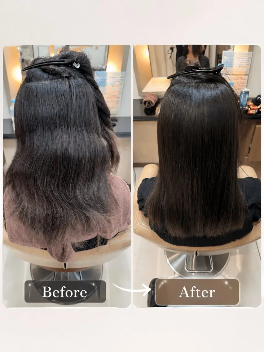 ロング 縮毛矯正 縮毛矯正 トリートメント 🫧らんと🫧 ︎︎のヘアスタイル