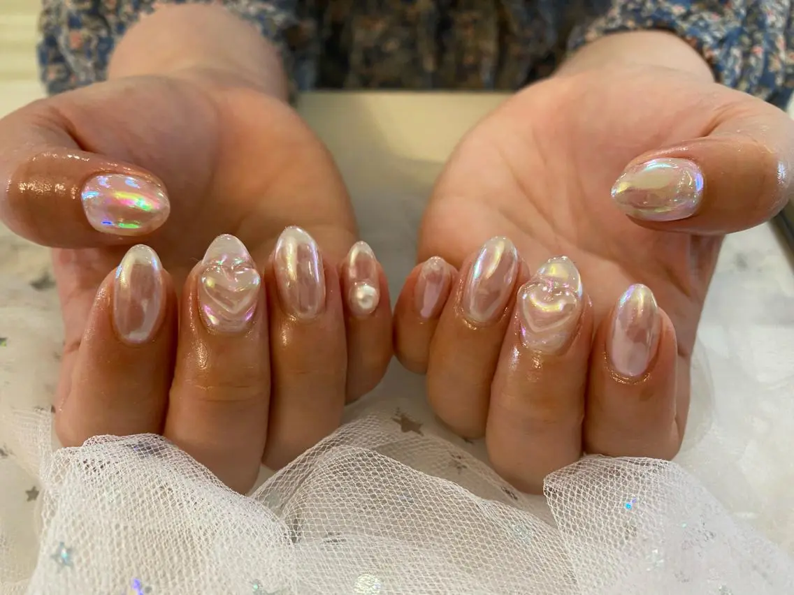 ネイル 氷ネイル・うるうるネイル imai eriのネイルデザイン
