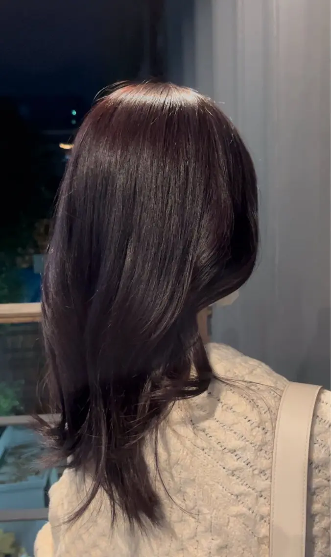カラー AYANE ◝✩韓国ヘアのヘアスタイル